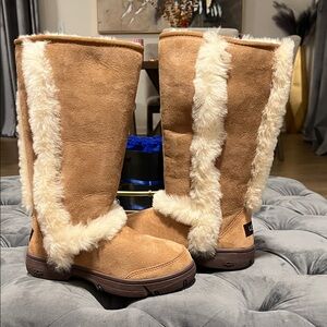 UGG Tan Sunburst tall boots